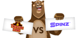 Treasure Spins vs Spinz Casino