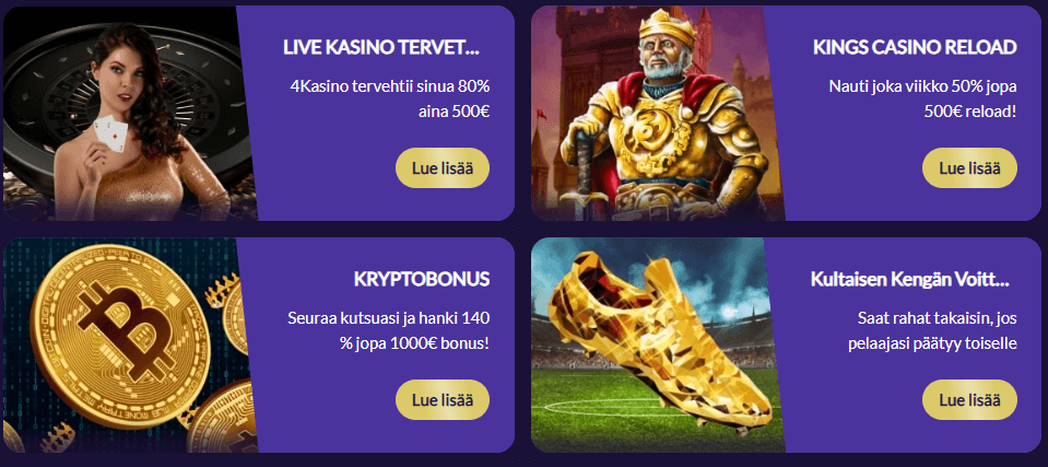 4Kasino Casino tarjoukset