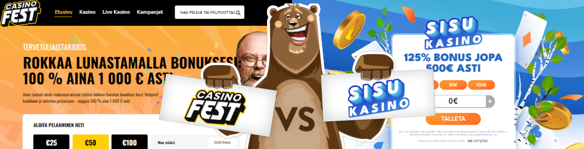 Casino Fest vs Sisu Kasino