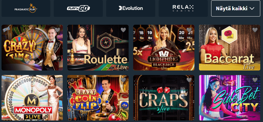 Snatch Casino live pelit
