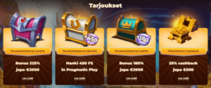 Winlegends Casino tarjoukset