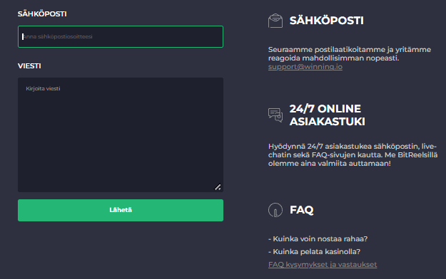 Winning.io Casino aspa