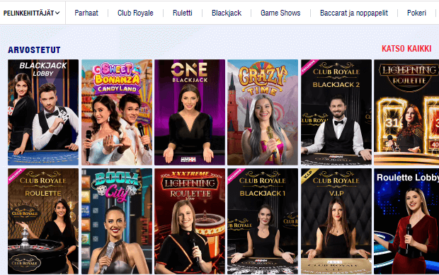 Bankonbet Casino live pelit