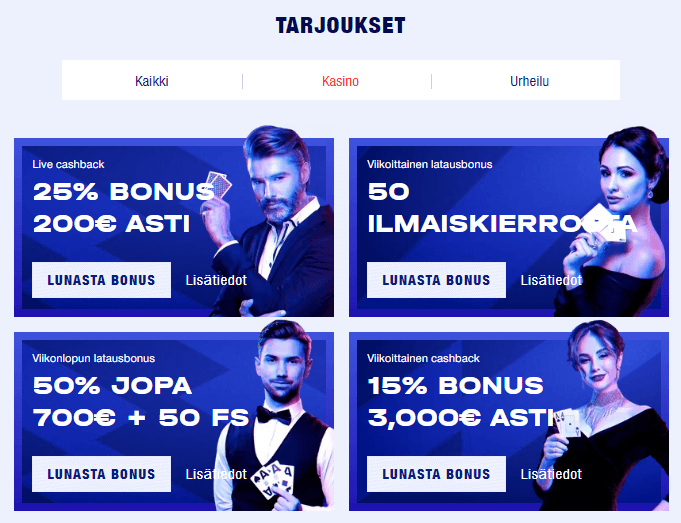 Bankonbet Casino tarjoukset