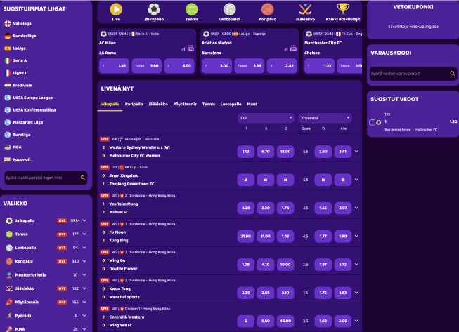 BonusBet Casino vedonlyönti