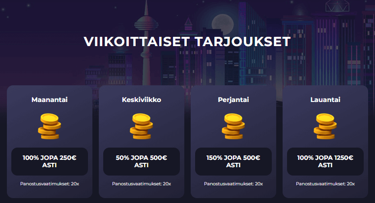 Gxmble Casino tarjoukset