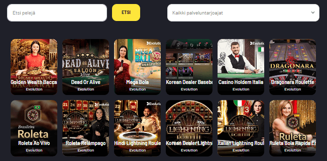 Winstler Casino live pelit