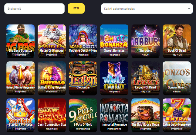 Winstler Casino pelit