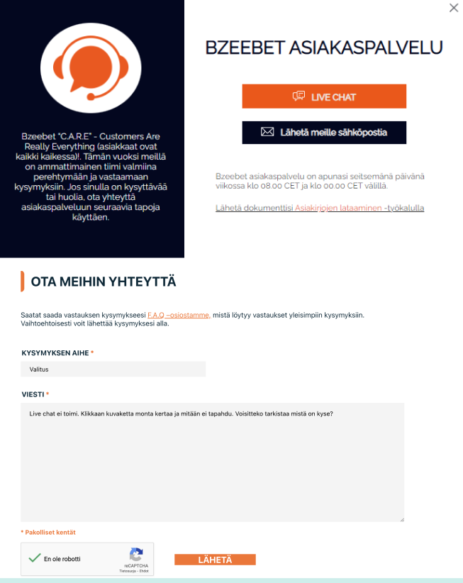 Bzeebet Casino aspa
