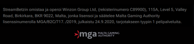 StreamBetz Casino lisenssi