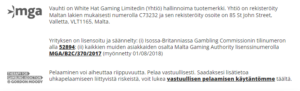 Vauhti Kasino lisenssi