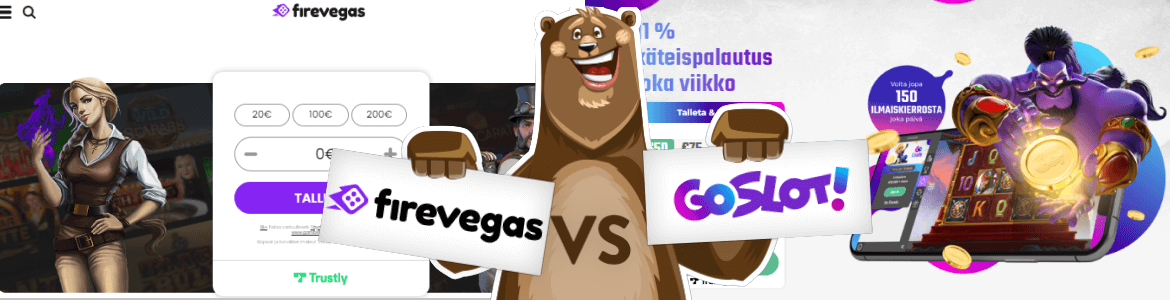 Vertaa nettikasinot: FireVegas vs GoSlot