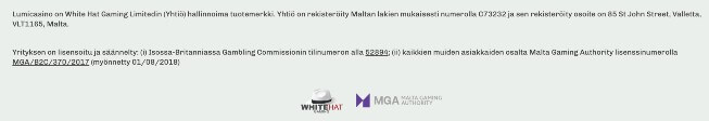 Lumi Casino lisenssi