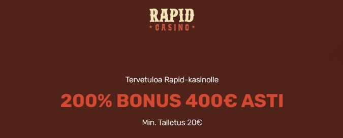 Rapid Casino bonus
