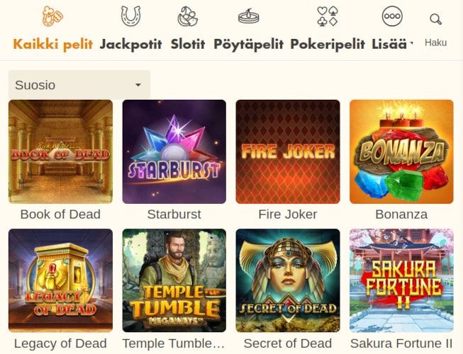 Bertil Casino pelit