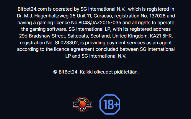 BitBet24 lisenssi