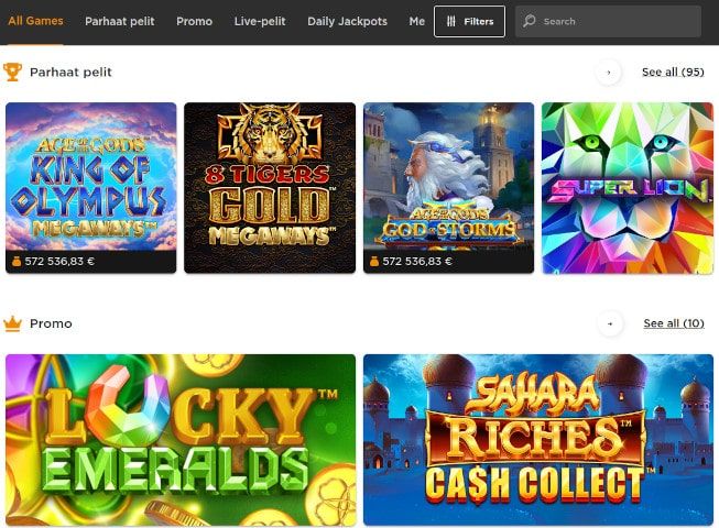 Casino.com pelit