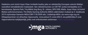 Galaksino Casino lisenssi