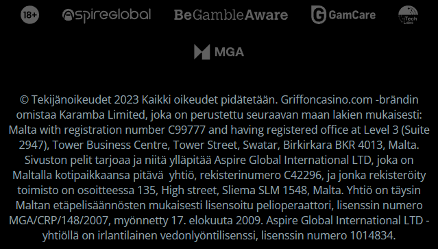 Griffon Casino lisenssi