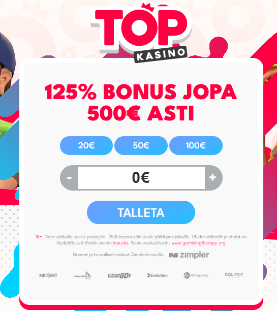TopKasinon ensitalletusbonus