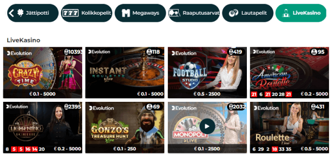 Jackpot Island Casino live pelit