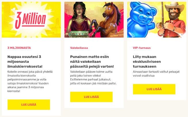JustSpin Casino Tarjoukset