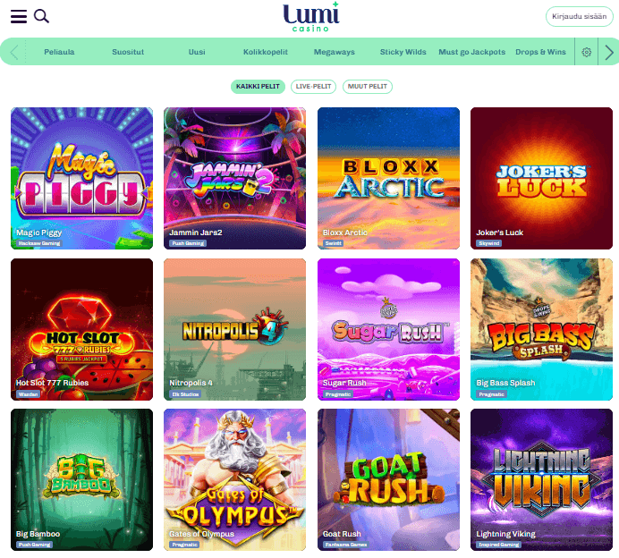 Lumi Casino pelit