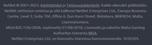 NetBet lisenssi