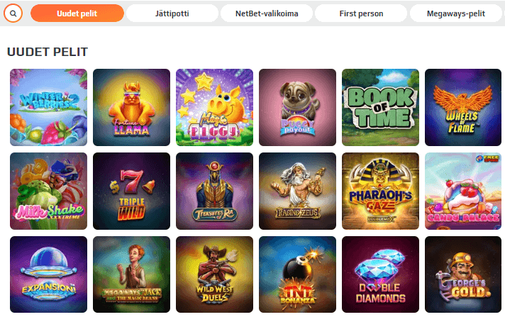 NetBet Casino pelit