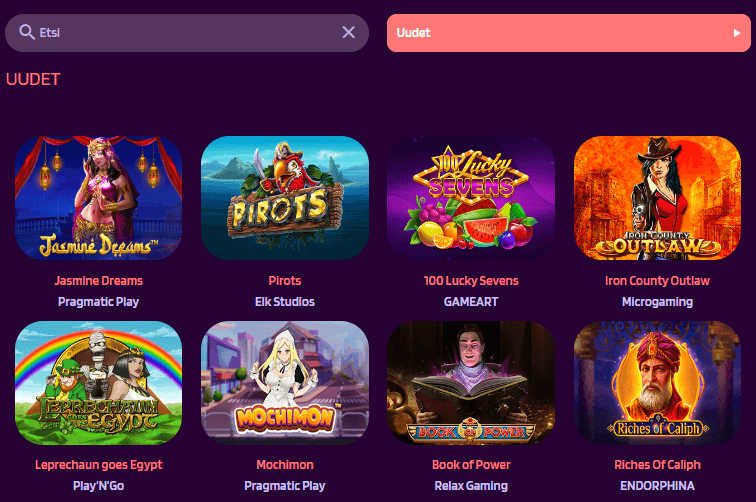 Slotparadise Casino pelit