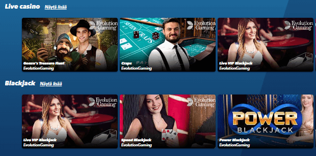 SuperNopea Casino live pelit