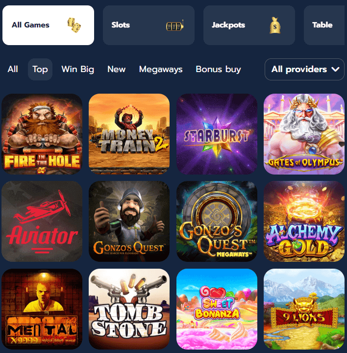 BigWins Casino pelit