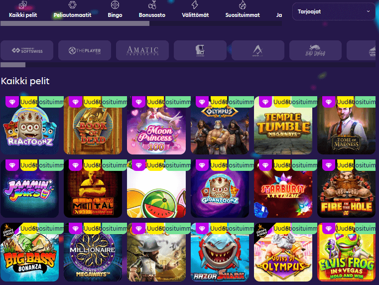 BingoBonga Casino pelit