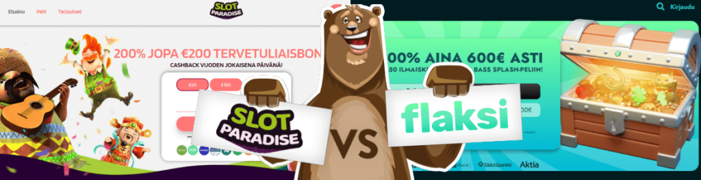 Slotparadise vs Flaksi Casino