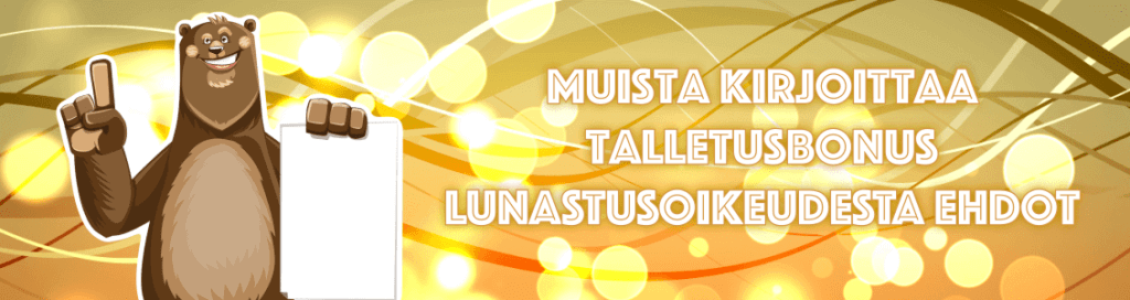 Muista huomioida talletusbonusten kierrätysvaatimukset ja ehdot