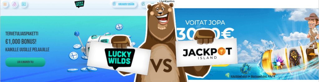 Jackpot Island vertailussa Lucky Wilds