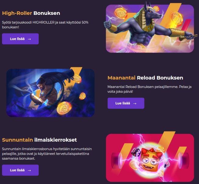 Shadowbit.io Casino tarjoukset