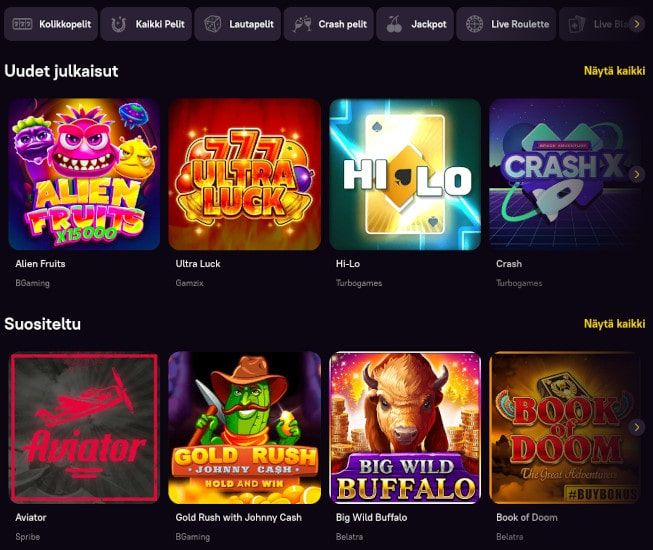 Zoome Casino pelit