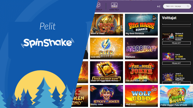 Spinshake Casino pelit