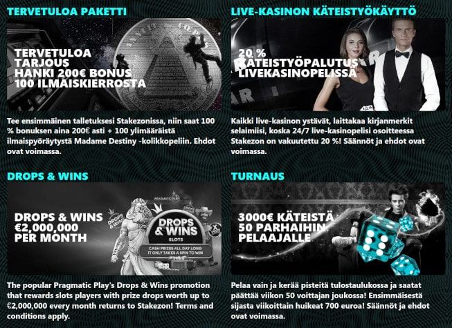 StakezOn Casino tarjoukset