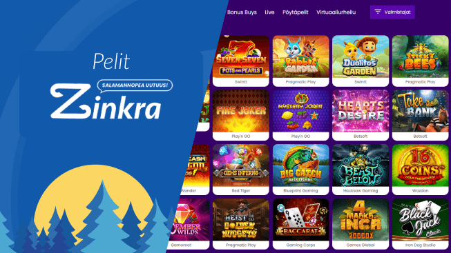 Zinkra Casino pelit