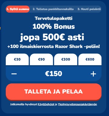 Buusti Kasinon talletus
