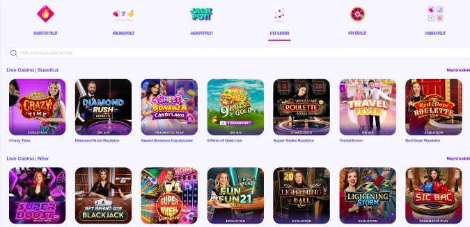 Spinz Live Casino
