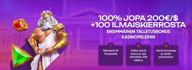 TonyBet Casino bonus