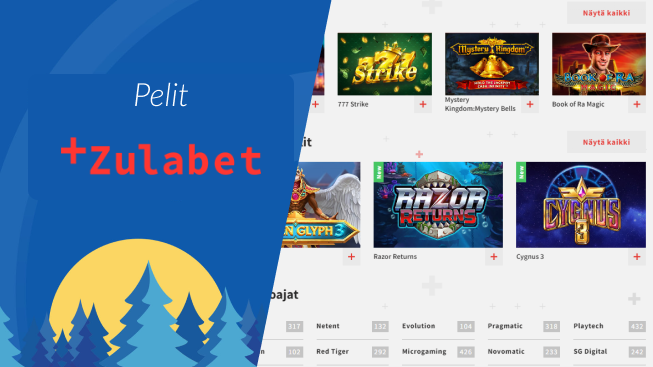 Zulabet Casino pelit