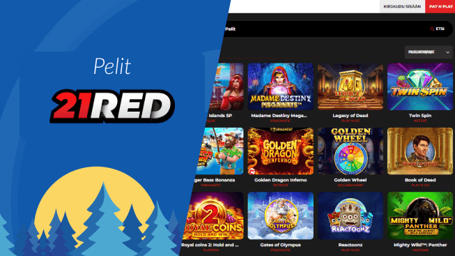 21 Red Casino pelit