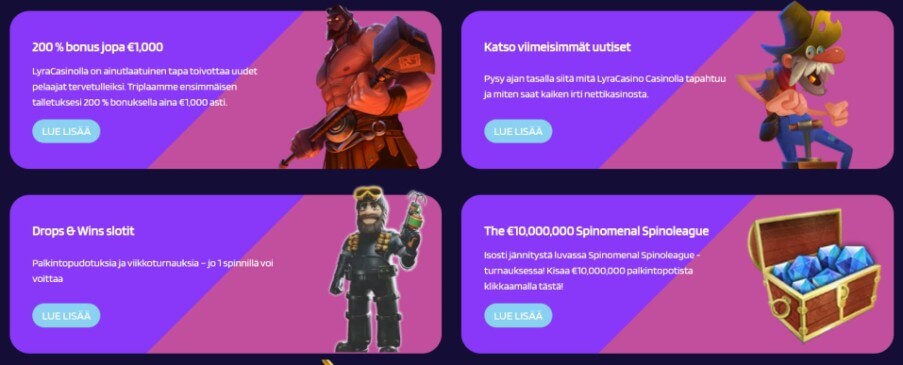 Lyra Casino kampanjat