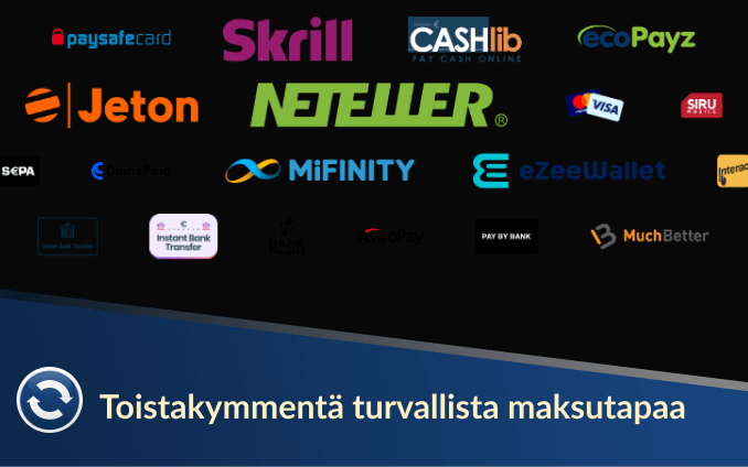 Toistakymmentä turvallista maksutapaa