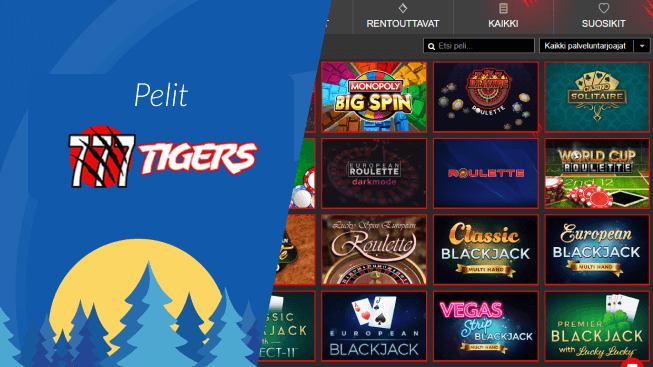 777Tigers Casino pelit