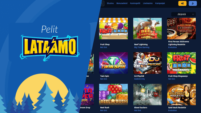 Lataamo Casino pelit